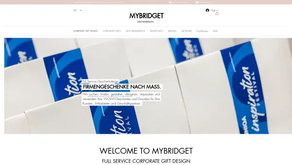 Website Screenshot: MyBridget The Art of Fine Gifting - HOME | MyBridget.com - Club Boutique for Fine Gifting - Date: 2023-06-26 10:26:35