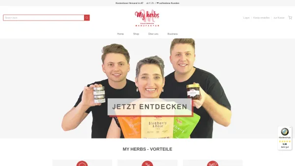 Website Screenshot: My herbs e.U. - Shop - MY HERBS Kräuter & Wildfrüchte Manufaktur | MY HERBS - Date: 2023-06-15 16:02:34