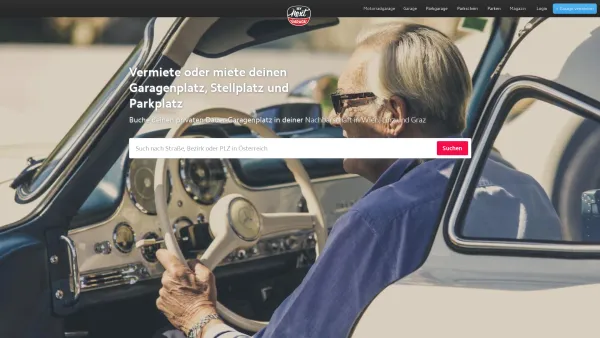 Website Screenshot: MyNextGarage GmbH - MyNextGarage: Garage, Parkplatz, Stellplatz - Mieten & Vermieten - Date: 2023-06-14 10:46:46