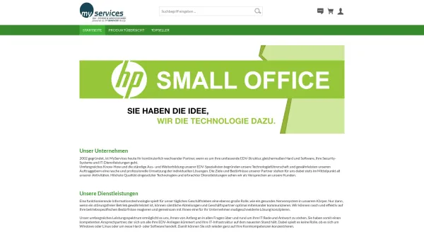 Website Screenshot: MyServices EDV Dienstleistungen GmbH - MyServices EDV Dienstleistungen GmbH - Date: 2023-06-23 12:07:39