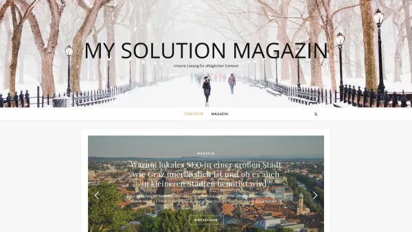 Website Screenshot: mysolution.at Webdesign und Werbung e.U. - My Solution Magazin – Unsere Lösung für alltäglichen Content - Date: 2023-06-23 12:07:39