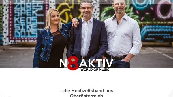 Website Screenshot: N8AKTIV - Hochzeitsband, Duo, Trio, Band N8AKTIV aus Oberösterreich - Date: 2023-06-23 12:07:41