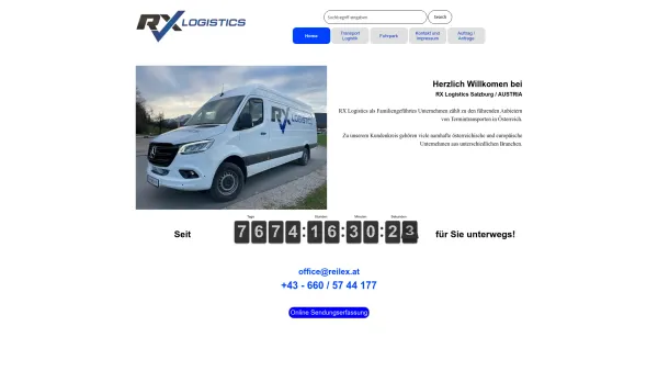 Website Screenshot: Nägele Wolfgang Internationale Transporte Handel Spedition - RX Logistics Salzburg - RX Logistics - reilex Expresstransport - Date: 2023-06-23 12:07:41