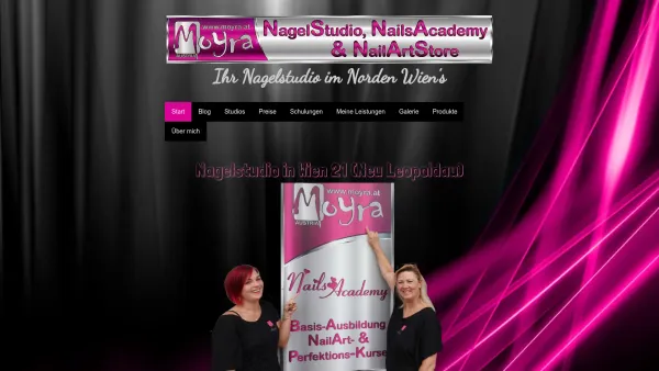 Website Screenshot: MOYRA Austria Nageldesign & NailArt Academy - Gelnägel, Acrylnägel in Wien 21 | Moyra - Nagelstudio Wien - Date: 2023-06-26 10:26:35