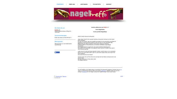 Website Screenshot: NAGELtreff.at - NAGELtreff. Ihr Nagelstudio in Mödling für die perfekte Nagelpflege - Date: 2023-06-23 12:07:41
