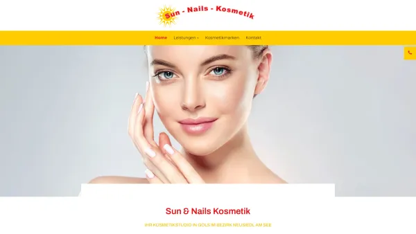 Website Screenshot: Sun Nails Kosmetik Moser - Ihr Top Kosmetikstudio in Gols im Bezirk Neusiedl am See - Date: 2023-06-23 12:07:41