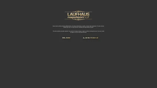 Website Screenshot: Abacus Gastronomie Napoleonhof Lieben wie Gott Frankreich - Willkommen - Laufhaus Napoleonhof in Haid bei Linz - Date: 2023-06-14 10:44:04