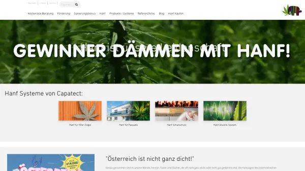 Website Screenshot: Naporo - Ökologische Dämmung und Akustik by Capatect - Date: 2023-06-23 12:07:44