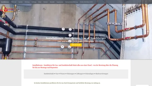 Website Screenshot: Installationen Naschberger - Installationen - Gas- und Sanitärtechnik ? ? ? Naschberger - Date: 2023-06-15 16:02:34