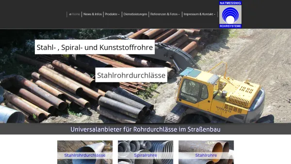 Website Screenshot: DI. Gundrich Natmessnig - Natmessnig Rohrsysteme GmbH - Date: 2023-06-23 12:07:44