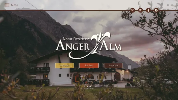 Website Screenshot: Natur Residenz Anger Alm - Natur Residenz Anger Alm : Natur Residenz Anger Alm - Date: 2023-06-23 12:07:44