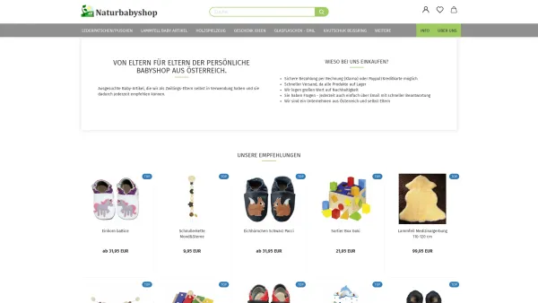 Website Screenshot: Natur Baby Shop - Naturbabyshop - Wenn Sie das Besondere mögen - Naturbabyshop - Date: 2023-06-15 16:02:34
