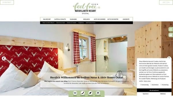 Website Screenshot: Nature Resort - Hotel und Feriendorf | Natur & Aktiv Resort Ötztal - Date: 2023-06-23 12:07:44