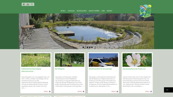 Website Screenshot: Manfred Luger Garten-und Landschaftsgestaltung - AKTUELL - Ihr Naturgarten gestaltet von Manfred Luger - Date: 2023-06-23 12:07:44