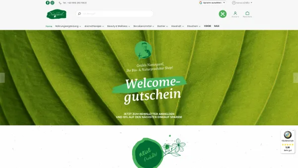 Website Screenshot: Grübls Naturgartl OG - Shop Bio- und Naturprodukte Österreich - Grübls Naturgartl Onlineshop - Date: 2023-06-23 12:07:44