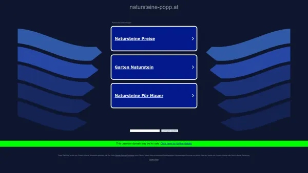 Website Screenshot: Waldviertler Natursteine Franz Popp-Natursteine.at - natursteine-popp.at - Informationen zum Thema natursteine popp. - Date: 2023-06-15 16:02:34