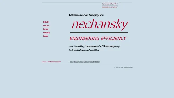 Website Screenshot: nechansky ENGINEERING EFFICIENCY - nechansky - ENGINEERING EFFICIENCY - Date: 2023-06-14 10:44:04