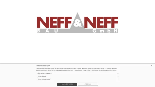 Website Screenshot: Neff & Neff Bau GmbH - NEFF & NEFF BAU GmbH - Startseite - Date: 2023-06-23 12:07:47
