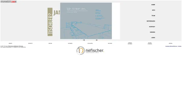 Website Screenshot: Tischlerei Nefischer - Willkommen bei der Fa. Nefischer - Date: 2023-06-23 12:07:47