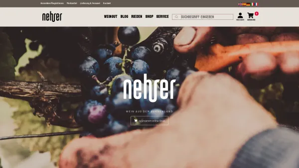Website Screenshot: Dipl. Ing. Johann WEINGUT NEHRER Weinvielfalt vom Leithaberg - Weingut Nehrer Burgenland - Date: 2023-06-23 12:07:47