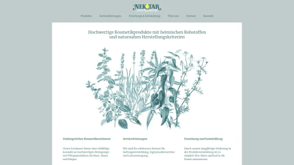 Website Screenshot: Nektar Naturkosmetik - Home - nektar.at - Naturkosmetik - Date: 2023-06-23 12:07:47