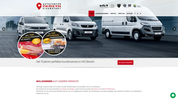 Website Screenshot: Ing. Nemeth Gesellschaft Autohaus NEMETH FIAT LANCIA ALFA ROMEO - Home - Autohaus Nemeth Eisenstadt - Date: 2023-06-14 10:44:04