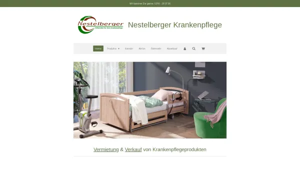 Website Screenshot: Firma Nestelberger Hilfsmittel für die Krankenpflege - Home I Nestelberger Krankenpflege - Date: 2023-06-23 12:07:47