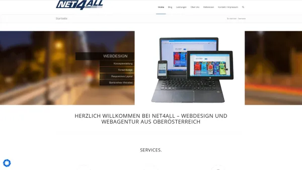 Website Screenshot: Net4ALL Websolutions - Net4ALL - Agentur für Webdesign, Social Media Marketing, SEO - Date: 2023-06-15 16:02:34