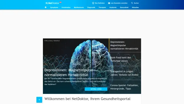 Website Screenshot: netdoktor.at GmbH - NetDoktor: Ihr Gesundheitsportal im Internet - NetDoktor.at - Date: 2023-06-23 12:07:50