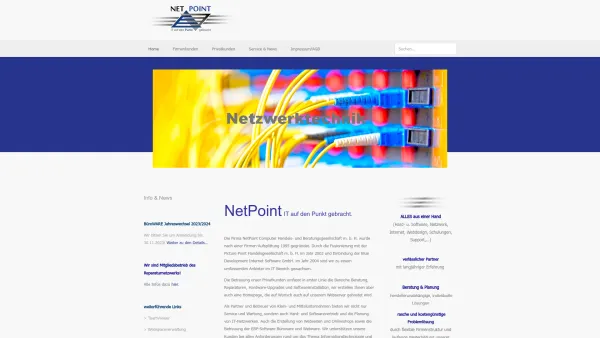 Website Screenshot: NetPoint Computer Handels und Beratungsges.m.b.H - Netpoint - IT Dienstleister in Wien - NetPoint Computer - Date: 2023-06-14 10:44:04
