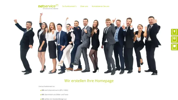 Website Screenshot: netservice - Wir erstellen Ihre Homepage - Date: 2023-06-23 12:07:50
