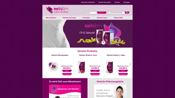 Website Screenshot: NetSlim - Netslim - Startseite - Date: 2023-06-23 12:07:50