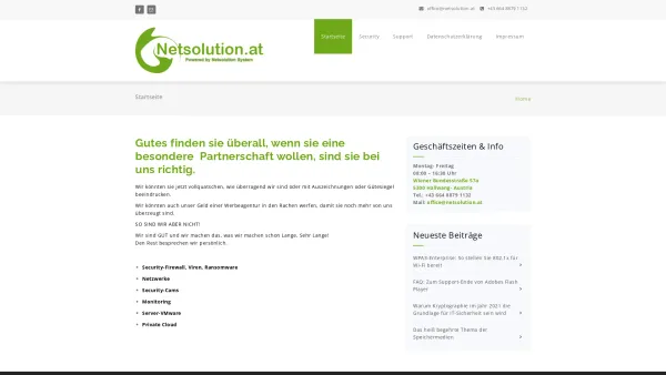 Website Screenshot: Netsolution Harald Brengel the best Solution for Network - Date: 2023-06-23 12:07:50