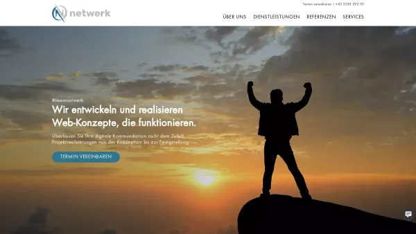 Website Screenshot: netwerk Kreidl GmbH & Co KEG - Internet Agentur, Digitalagentur mit Sitz in Tirol & Wien | netwerk - Date: 2023-06-23 12:07:50
