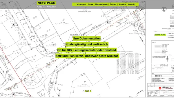 Website Screenshot: Netz+Plan LeitungsdokumentationsgmbH - Home - Netz und Plan - Date: 2023-06-14 10:44:07