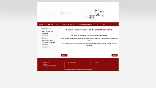 Website Screenshot: 1. Wiener Netzwerkklinik GmbH - Home - Netzwerkklinik GmbH - Date: 2023-06-23 12:07:50