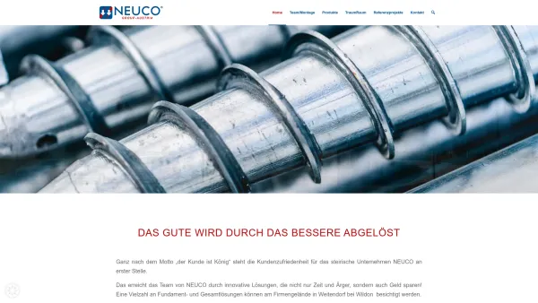 Website Screenshot: Neuhold Consulting - Neuco Fundamenttechnik - Austria’s Top Fundament ohne Zement! - Date: 2023-06-23 12:07:50