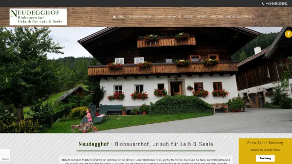 Website Screenshot: REDIRECT - Toller Urlaub am Bio-Bauernhof in Eben im Pongau - Date: 2023-06-23 12:07:50