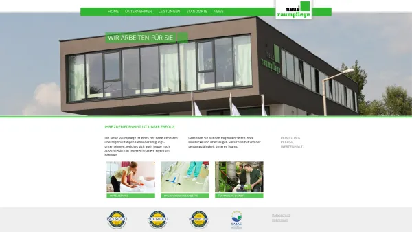 Website Screenshot: Neue Raumpflege - Neue Raumpflege Gebäudereinigung Reinigungsunternehmen Reinigungsfirma - Date: 2023-06-23 12:07:53