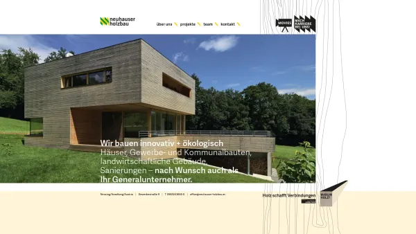 Website Screenshot: Neuhauser Holzbau titel - Neuhauser Holzbau - wir bauen innovativ und ökologisch - Date: 2023-06-23 12:07:53