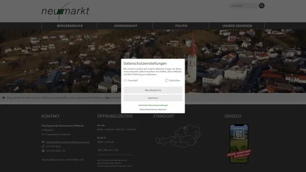 Website Screenshot: Gemeindeamt Neumarkt im Neumarkt Mühlkreis RiS-Kommunal - Neumarkt im Mühlkreis - Startseite - Date: 2023-06-23 12:07:53