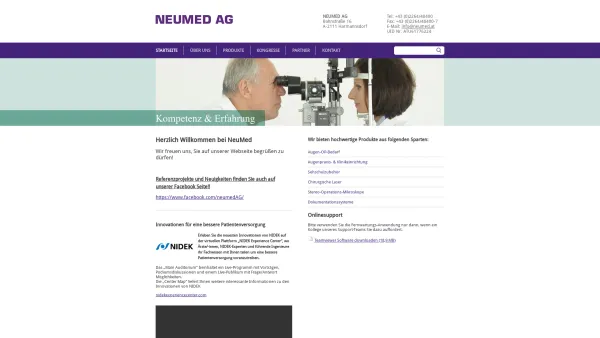 Website Screenshot: NEUMED AG - Startseite - NeuMed Kompetenz & Erfahrung - Date: 2023-06-14 10:44:07