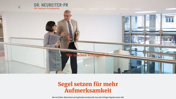 Website Screenshot: Dr. Neureiter-PR - Dr. Neureiter-PR - PR-Agentur Wien - Home - Date: 2023-06-23 12:07:53