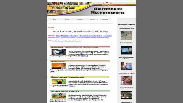Website Screenshot: Gesundheitspraxis Dr. Vogt - Gesundheitspraxis Dr. Vogt - Biofeedback und - Date: 2023-06-23 12:07:53
