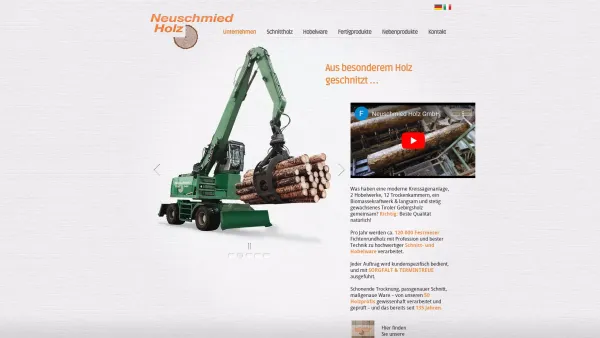 Website Screenshot: Neuschmied Holz Sägewerk Hopfgarten Tirol Austria - Neuschmied Holz - Neuschmied Holz - Hopfgarten im Brixental - Date: 2023-06-14 10:44:07