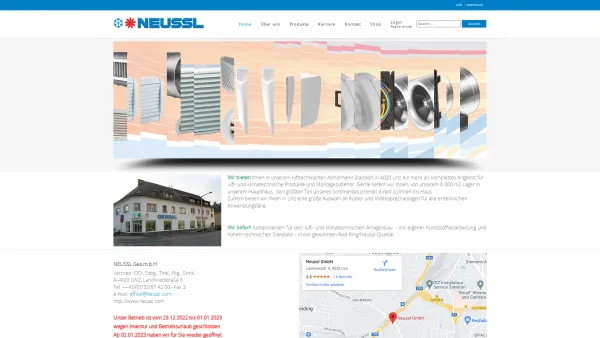 Website Screenshot: Neussl - Home - Date: 2023-06-23 12:07:53