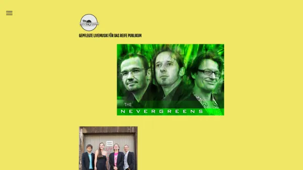 Website Screenshot: the nevergreens - the nevergreens - tirolmusik.at - Date: 2023-06-23 12:07:53