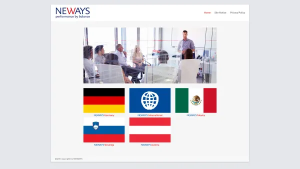 Website Screenshot: NEWAYS Management und Beratungs GmbH - Neways – performance by balance - Date: 2023-06-23 12:07:53