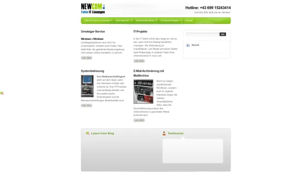 Website Screenshot: Newcom IT-Services Gesellschaft - NEWCOM >> Feine IT-Lösungen - Date: 2023-06-23 12:07:55