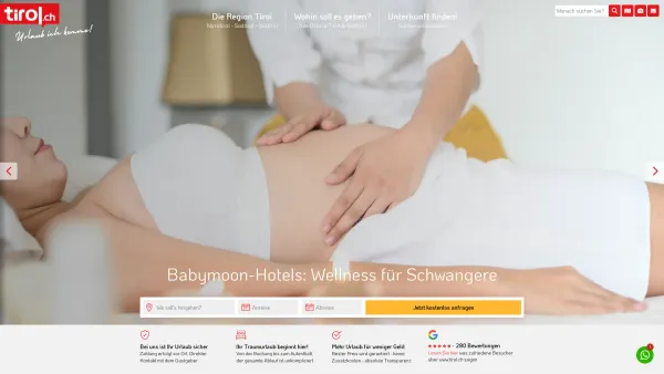 Website Screenshot: New Life Hotels - Babymoon Hotels. Wellnessurlaub für Schwangere in Tirol & Südtirol | Tirol.ch - Date: 2023-06-23 12:07:55